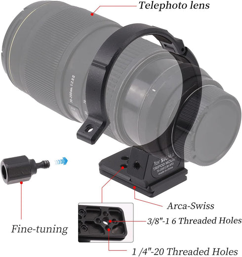 71mm Tripod Collar Mount Ring for Sigma APO 70-200mm F2.8 II EX DG Macro HSM