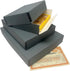 Lineco 8x10 Gray Drop Front Archival Storage Box, Acid-Free, Lignin-Free for Preserving Photos and Documents