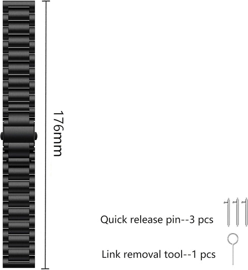 Watch Bands for Galaxy Watch 46mm, 22mm Bands for Galaxy Watch 3 45mm, Garmin Vivoactive 4, Fossil Gen 5 Carlyle