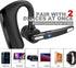 Bluetooth Headset V5.0 - Wireless Earpiece with 24Hrs HD Calling, CVC8.0 Dual Mic Noise Cancelling, Hands-Free for