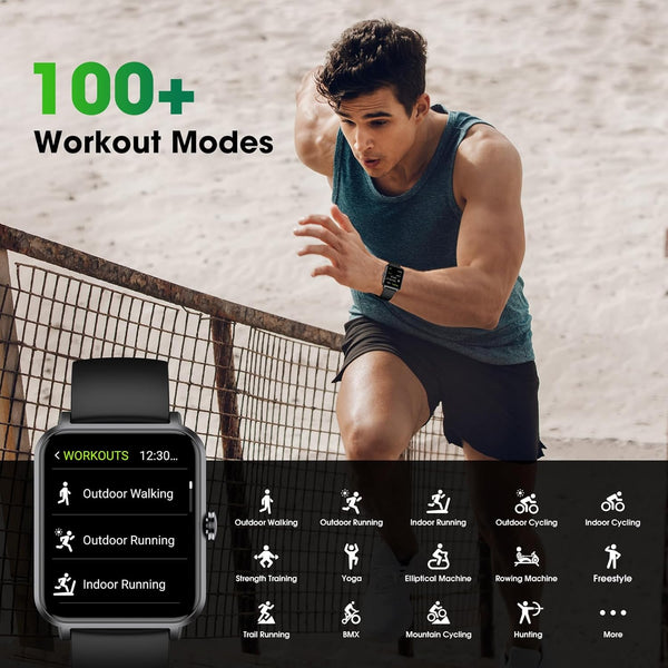 Smart Watch for Women and Men, Fitness Tracker with Heart Rate, Blood Oxygen, Sleep Tracker, IP68 Waterproof