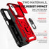 for Samsung A15 5G Case with Screen Protectors and Camera Cover, Military Grade Drop Tested - Red