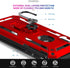 LeYi Heavy Duty iPhone XR Protective Case - Military-Grade Shockproof Case with Ring and 2PCS Screen Protector, Red