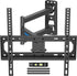 MOUNTUP TV Wall Mount, Single Stud Swivel Tilt Full Motion for Most 26-55 Inch Flat Screen/Curved TVs, Universal