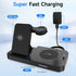 Wireless Charger for Samsung, EWUONU 5 in 1 Foldable Fast Charging Station for Galaxy S23 Ultra, S22, S21, Galaxy