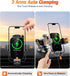 Wireless Car Charger Mount Auto Clamping, 15W Fast Charging Holder for iPhone 15 14 13 12 Pro Max