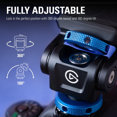 Elgato Cold Shoe - Adjustable ¼ inch Thread Mount for Lights, Microphones, Compatible with Key Light Mini