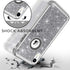 Hython Heavy Duty iPhone XR Case, Full-Body Defender Protective Bling Glitter Armor Hybrid Shockproof Cover, Gray