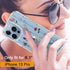 GiiKa iPhone 13 Pro Case with Screen Protector, 6.1 inch Clear Shockproof Floral Hard Case with TPU Bumper Cover,