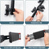 JoyHuaTrade 360 1/4'' Dual Holder Smartphone and Tablet Tripod Mount Adapter, Universal Rotation Adjustable Clip Stand
