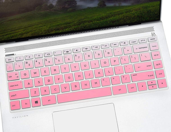 Keyboard Cover for HP Stream 14 inch 14-ds/dg Series, Skin-Gradual Pink for 14-DS0013DX DS0023DX