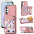 Asuwish Samsung Galaxy A05S Wallet Case: Slim Magnetic Cover with Kickstand, Card Holder, & Screen Protector - Rose
