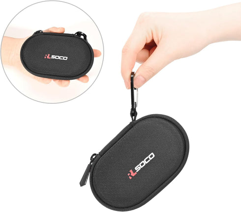RLSOCO Carrying Case for Logitech POP/Pebble Mouse 2/Pebble Wireless Mouse (Black) with Keychain