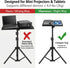 44. 88 Inch, 4.4lbs, 7.09 9.8) Veemoon Small Projector Stand Tripod with Tray, Adjustable Laptop Tripod Holder