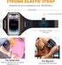 Phone Armband for Running, 3D Design Cell Phone Armband with Zipper Pocket for Earbuds, Water Resistant Sport Arm Band