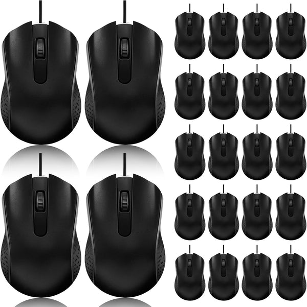 SUNYIWJIE 12 Pack Wired Mouse Bulk Computer Mouse Wired with Ergonomic Design Computer