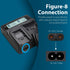 Hyfucroehai 2 C8 5ft 2-Slot PS4 PS5 AC Prong Power Cord Standard for TV Speaker Monitor Xbox Laptop Charger Wall Power