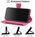 Antsturdy Wallet Case for Samsung Galaxy A32 5G - PU Leather Phone Case with Card Holder, Hot Pink