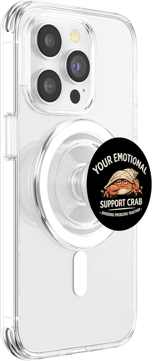 Feelin' Salty Crab Beach Ocean Waves Nature Tee Your Emotional Support Crab Avoiding Problems Together Funny PopSockets