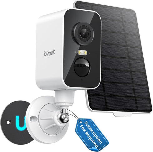 ieGeek 4G LTE Cellular Security Camera Wireless Outdoor, No WiFi Solar Power Camera,