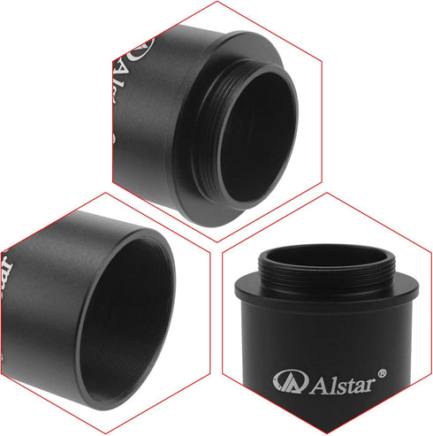 Alstar C Mount to 1.25" Video Camera Barrel Adapter for Telescope Astrophotography, C-Mount to 1.25" Eyepiece
