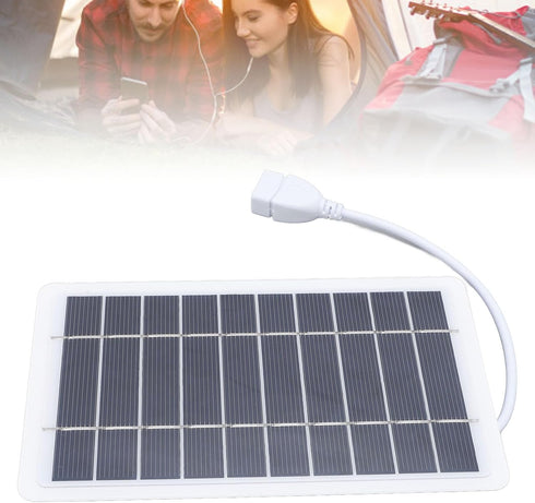 2 Solar Panel Power Bank, Monocrystalline Silicon USB Outputs High Efficiency Portable Phone Charger, with Compact Size