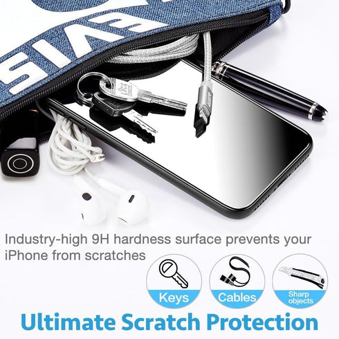 IFLASH iPhone XR, iPhone 11 Glass Screen Protector, Crystal Clear Tempered Glass, Case Friendly, Scratch Proof