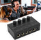 DAUERHAFT 4 Channel Stereo Headphone Amp - Ultra Low Noise Mini Earphone Splitter for Sound Reinforcement (US Plug)