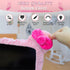 Kakurookie 23'' 34'' - Computer Monitor Protective Cover with Cat Ear Design, Cute Monitor Dust Cover with Furry