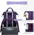 15.6 inch Backpack Backpacks LOVEVOOK Laptop for Women, Teacher Nurse Work Travel Purse,Computer Bag, Purple Blue