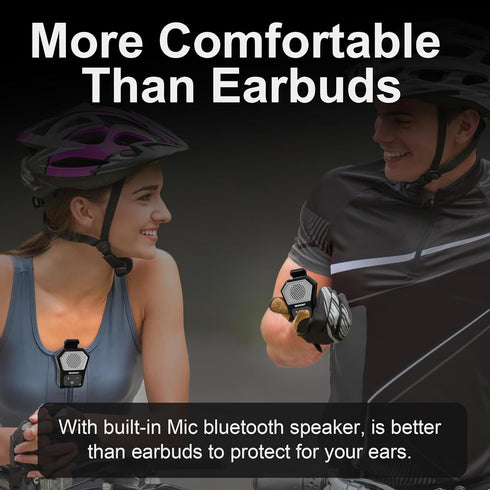 DexScout 12H Wearable Bluetooth Speaker, Portable Wireless Clip-on Mini Water-Resistant Speaker, Playtime, Built