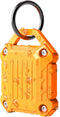 Dovick Waterproof Airtag Keychain Holder Case, Orange 1 Pack, Screw Full Cover Compatible with Apple Air Tag Tracker