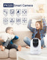 MUBVIEW Cameras for Home Security, 2.4G WiFi 2K Indoor Wired Baby/Pet Camera with Night Vision, 24/7 Record, 2-Way Audio