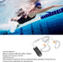 VBESTLIFE MP3 Swimming, Mp3 Swimming 8GB (8GB) Player for Headphones with Long Cord, Underwater, Sound Effect, Full