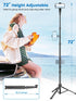 Victiv 72" Phone Tripod, Camera Stand Tripod with Remote and Phone Holder, Stable & Adjustable Tall, Suit