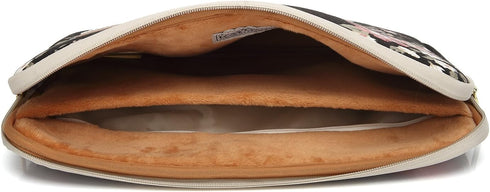 kayond Water-Resistant Canvas 14.1 Inch Laptop Sleeve - Black C Rose