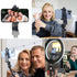 Ruittos Phone Tripod Mount Adapter with Camera Remote Controller, Cell Phone Holder Clip with Adjustable Clamp