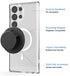 Encased Magnetic Pop Case for Samsung Galaxy S23 Ultra 6.8 (2023) with Compatible Magnet Phone Grip Socket