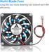 Gdstime DC 5V Brushless Cooling Fan, 80mm x 80mm x 10mm, 2PIN