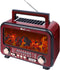 T.TAOMI Retro Portable Radio AM FM SW Shortwave Radio with Bluetooth Speaker,Flame Atmosphere