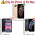 MONASAY Wallet Case for iPhone 11 Pro Max 5G - 6.5-inch Flip Folio Leather Cover with Glass Screen Protector and RFID
