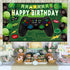 Video Game Theme Happy Birthday Backdrop - Photography Background for Kids Boys Party Decorations and Props