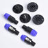 Supkiir 8 Pack Audio Speaker Plug Kit, 4Pcs 4 Pole Speaker Plug & 4Pcs Square Female Panel Mount Socket