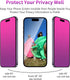 iPhone 15 Pro Max Privacy Screen Protector - 2 PCS Gradient Tempered Glass, 6.7" Anti-Spy, Anti-Blue Light, HD Clear,