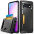 VENA Galaxy S10 Wallet Case - vSkin Slim Credit Card Holder Case Cover Designed for Samsung S10 - Black