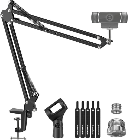 InnoGear Webcam Stand, Boom Arm Mount Stand for Logitech Webcam BRIO 4K C920 C920S C922 C922x C925e C930 NexiGo N60,