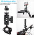 Motorcycle Bike Handlebar Helmet Mount Bundle for Insta360 X4, GO 3, X3, X2, ONE RS, GoPro 12/11/10/9/8/7/6/5