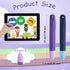 2pcs Kids Stylus Pens, with Lanyards Kids Crayon Stylus Pen for Touchscreen Anti-Slip Rubber Writing Children Stylus for Tablet, Compatible with iPad Android All Touch Screen Devices