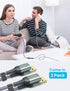 AINOPE USB 3.0 Extension Cable 2 Pack (3.3FT & 6.6FT) - Braided, Fast Data Transfer, Compatible with Keyboard, Mouse,