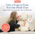 VOICEGIFT 60-Second 1-Pack Mini-Me, Multi-Message Audio Recorder for Plush Toys, Quilts, Pillow, Crafts, Playful Mini